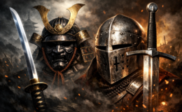 Gücün, onurun ve savaş ruhunun sembolleri Kılıç, Katana ve Miğfer