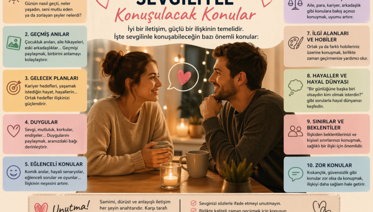 Sevgiliyle konuşulacak konular